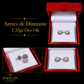 Aretes de Diamante 1.33gr Oro 14K - Jewelry NGC USA Services