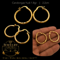 Candongas Yudi 1.8gr Oro 18K 2.2cm - Jewelry NGC USA Services