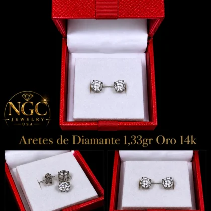 aretes de diamante joyeria oro - ngc-jewelry