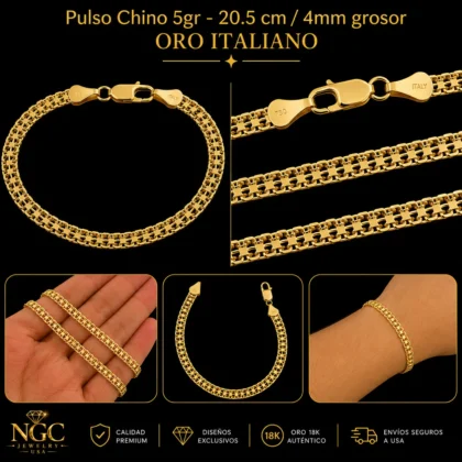 Pulso brazalete de oro - NGC Jewelry