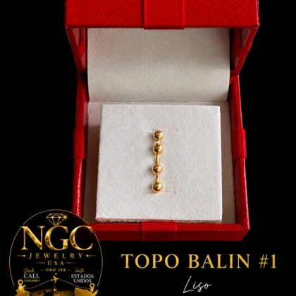 Topo Balin Liso joyeria oro - ngc-jewelry